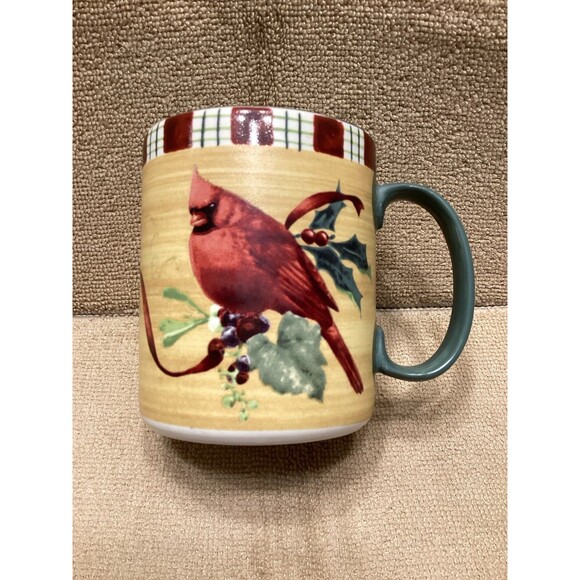 Lenox Winter Greetings Everyday Cardinal Coffee Mug Dishwasher Microwave Safe - Picture 2 of 8
